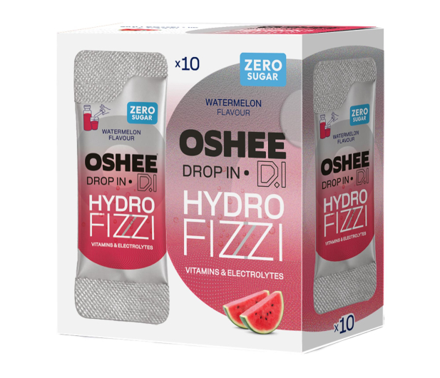 OSHEE Proszek musujący DROP IN Hydrofizzi arbuz 10 saszetek - 1546754 - zdjęcie